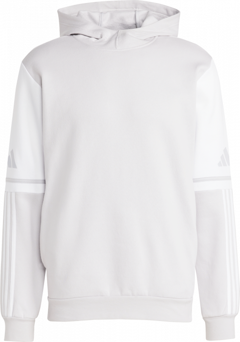 Adidas - Squadra 25 Sweat Hoodie - T Light Grey & bianco
