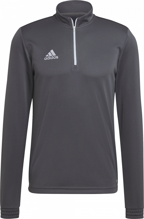 Adidas - Entrada 22 Træning Top With Half Zip - Grey four & blanco