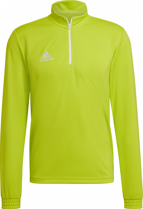 Adidas - Entrada 22 Træning Top With Half Zip Jr - Semi Sol & white